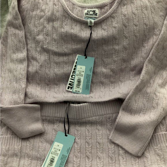 Cable nets sweater set two piece - Picture 3 of 10